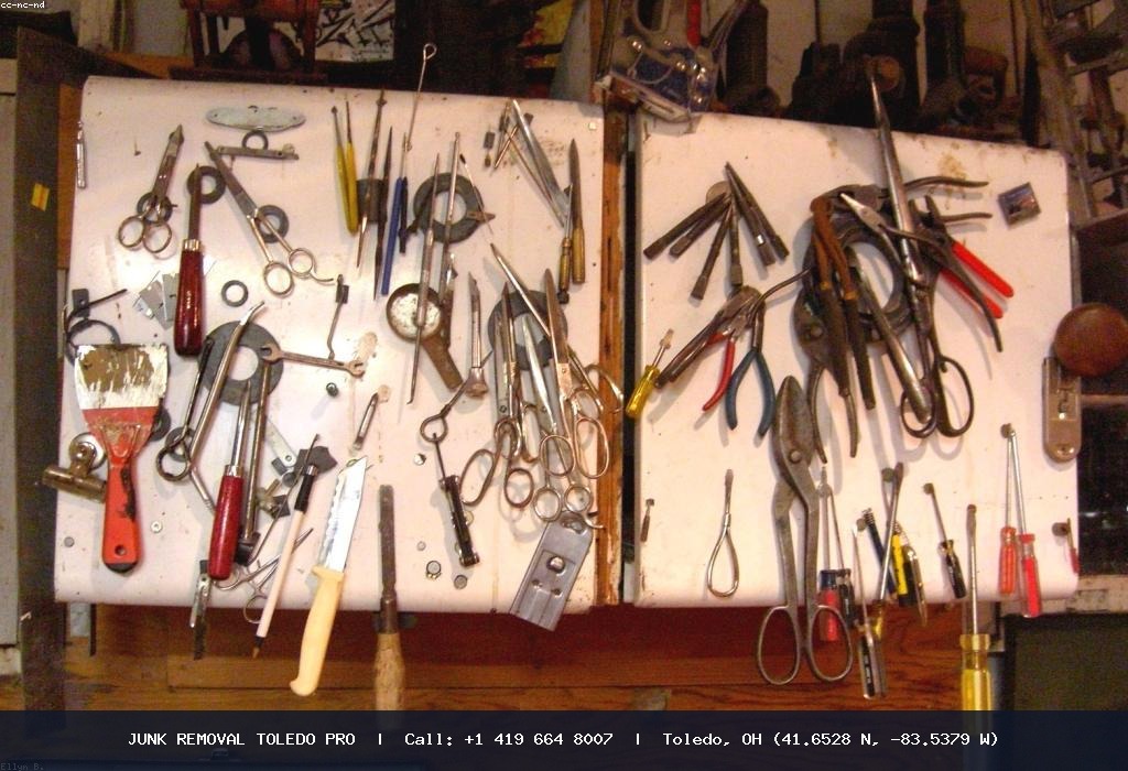 Magnetic nail sweep by Junk Removal Toledo Pro crew